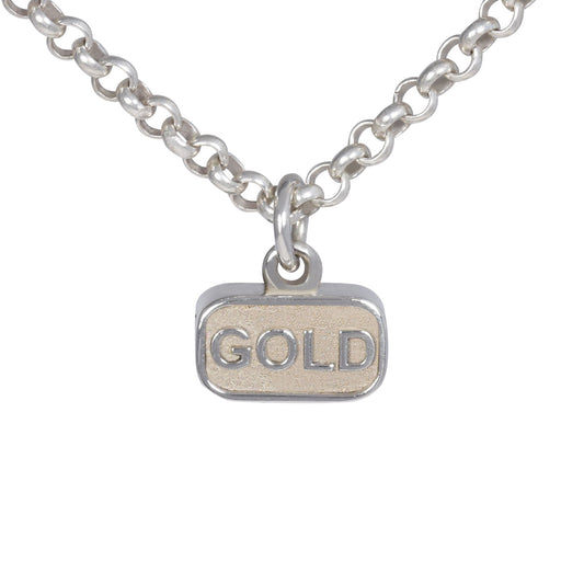 goldbar pendant - silver