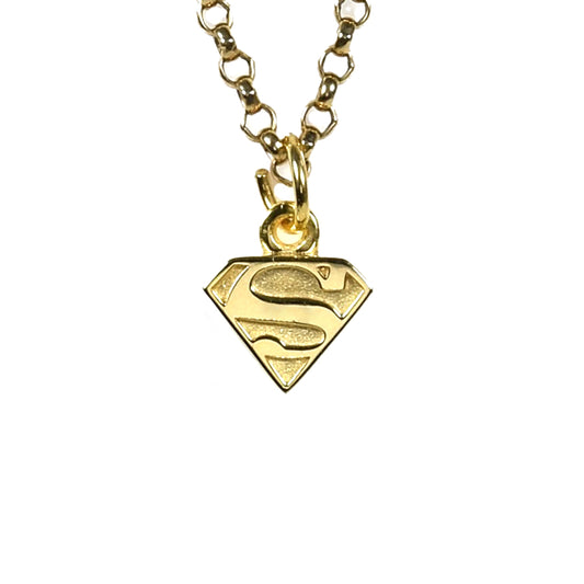 S pendant - gold plated