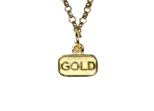 goldbar pendant - gold plated