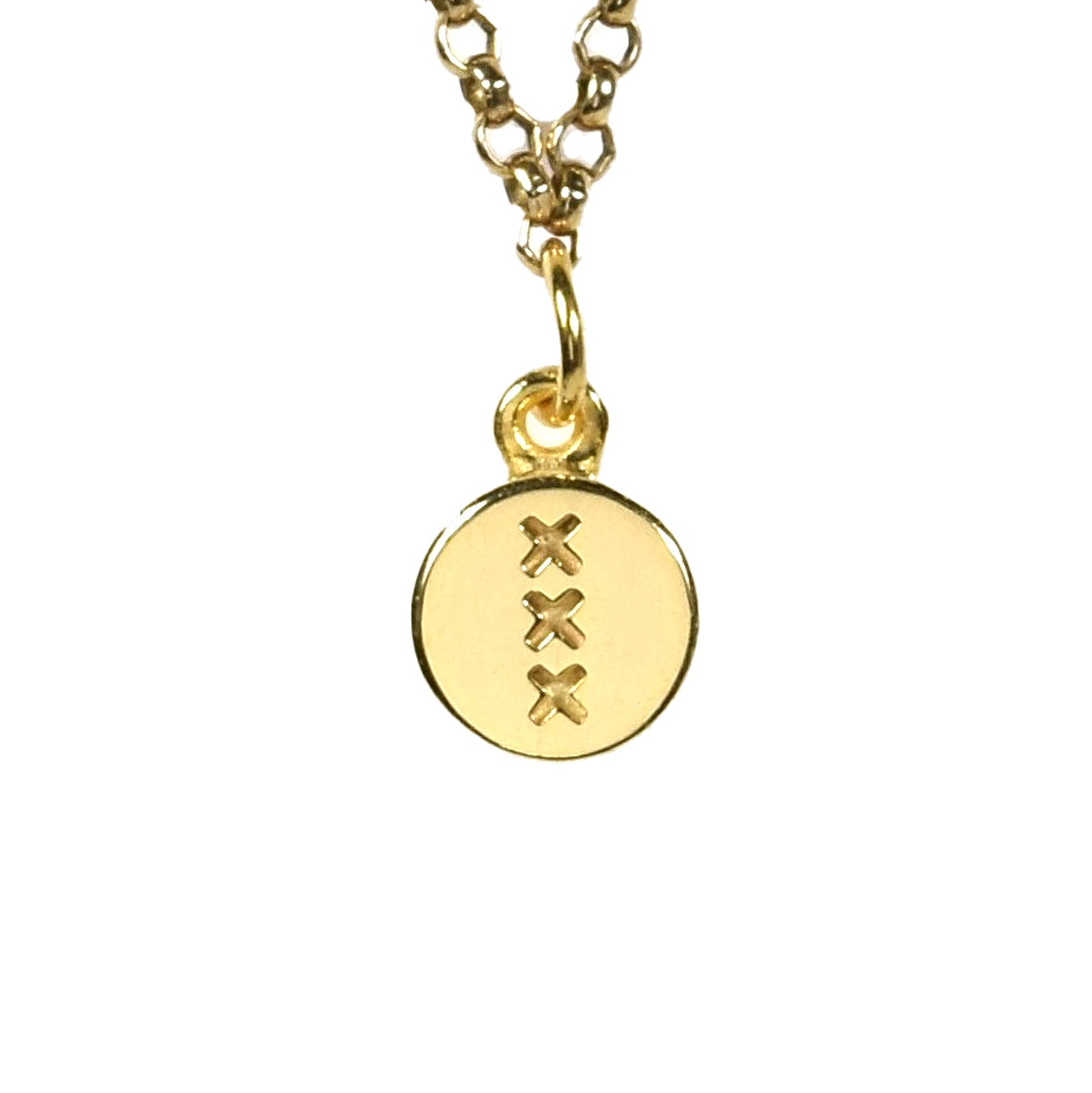 amsterdam XXX pendant - gold plated