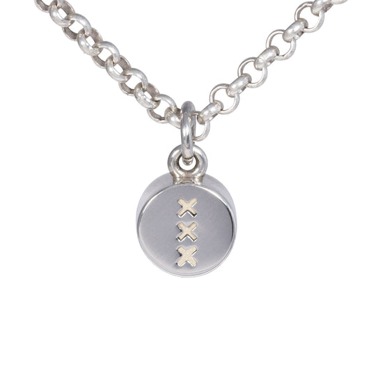 COMBO: amsterdam XXX pendant + Anchor chain - silver